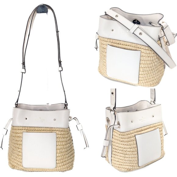 KATE SPADE Wicker Straw Bucket Bag - Picture 7 of 16
